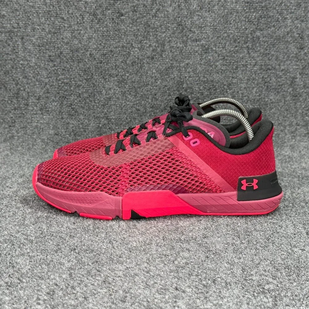 Under Armour TriBase Reign 4 Training Shoes Men's 13 Black Rose Athletic Running